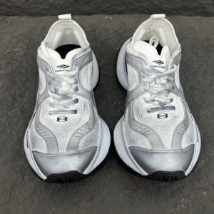 balenciaga white silver circuit sneakers