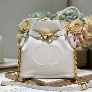 dior medium cest bag white golden saddle embossed calfskin