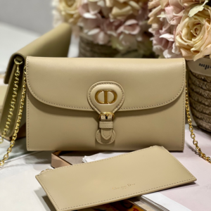 dior bobby chain wallet shoulder bag gold metal