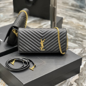saint laurent kate 99 quilted shoulder black bag