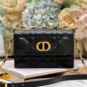 dior miss carol lambskin black bag