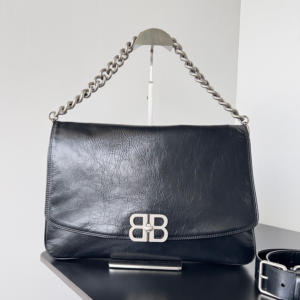 balenciaga black soft flap large shoulder bag.zip 6.webp