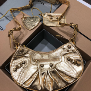 balenciaga gold leather xs le cagole shoulder bag 5.webp