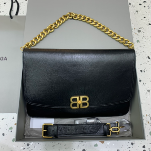 balenciaga monaco small leather shoulder bag