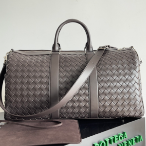 bottega veneta large intrecciato duffle bag grey carry on 9.webp