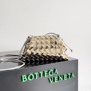 bottega veneta silver gold mini pouch bag 8.webp