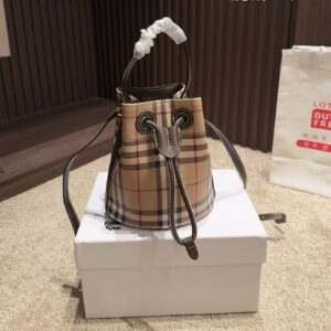 burberry mini vintage check leather satchel bag rp