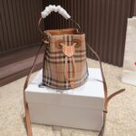 burberry mini vintage check leather satchel bag rp