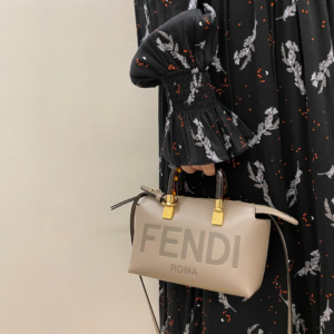 fendi handbag shoulder bag grey leather.webp