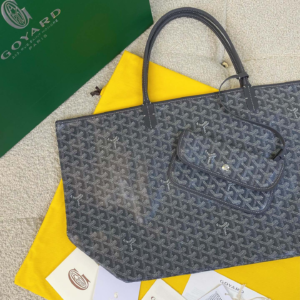 goyard saint louis tote bag canvas black 6.webp