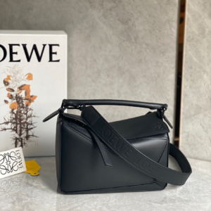 loewe puzzle small black leather cross body bag 6.webp