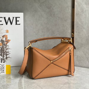 loewe? puzzle small matte brown? leather cross body bag