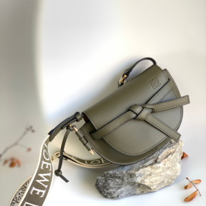 loewe leather gate small green crossbody bags 7.webp