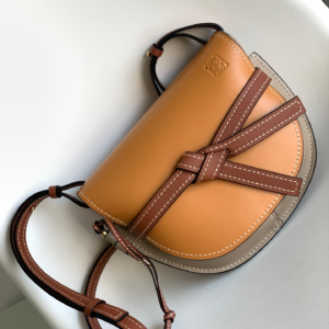 loewe leather gate small? neutrals crossbody bags