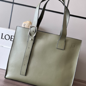 loewe logo debossed leather tote bag 6.webp