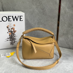 loewe mini puzzle bag leather light brown 7.webp