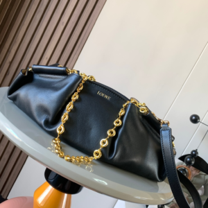 loewe paseo small leather tote black bag 6.webp