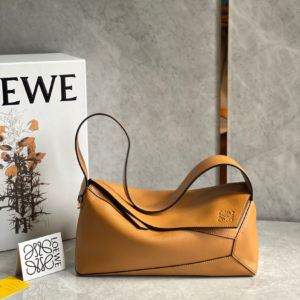 loewe puzzle small leather shoulder brown bag 6.webp