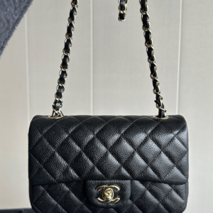 chanel mini 2018 holo 26 in black leather