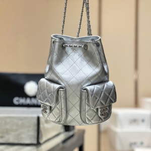 chanel gold lambskin backpack women bag.webp