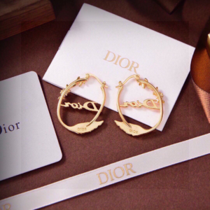 dior evolution wing hoop earrings