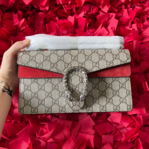gucci dionysus small velvet chain shoulder bag brown red