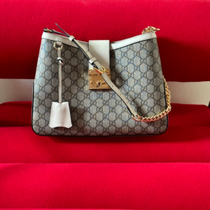 gucci padlock shoulder bag white mediumleather