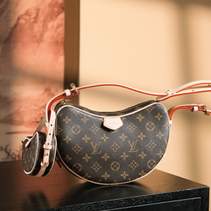 lv monogram canvas croissant bag