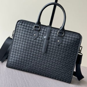 bottega veneta intrecciato leather briefcase