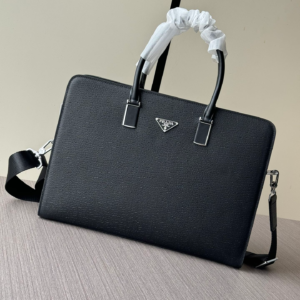 prada saffiano leather briefcase slim