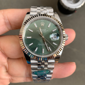 rolex datejust 41mm fluted mint green index dial jubilee replica 4.webp