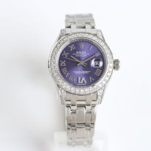 rolex purple 18k white gold stainless steel datejust 126234 replica 4.webp