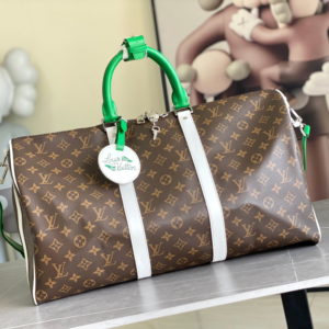 lv keepall bandouli?re 50 monogram macassar travel bag
