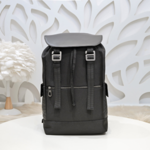 bottega veneta grey canvas flap backpack
