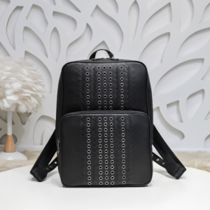 christian louboutin studded foldover top backpack