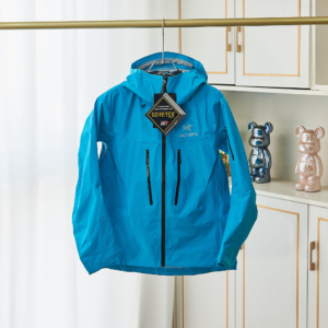 arcteryx gore tex alpha ar shell blue hoody jacket