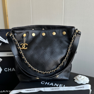 chanel 25 black bucket bags