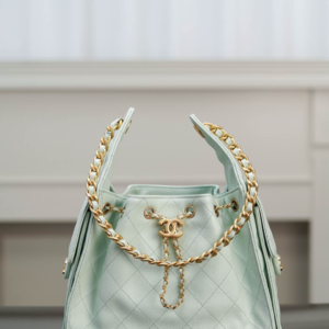 chanel 25 green tone grained calfskin bag medium size