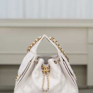 chanel 25 white tone grained calfskin bag medium size